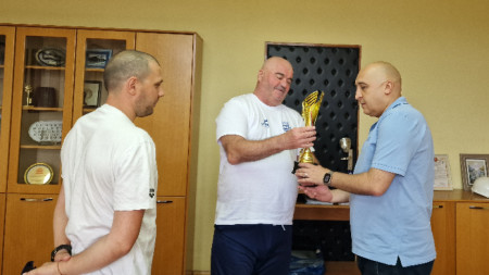 Треньорите Иван Кръстев и Величко Карабоюков се срещнаха с кмета