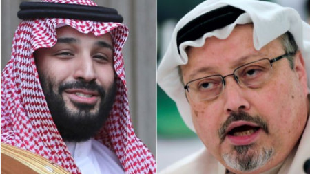 Саудитския престолонаследник Мохамед бин Салман и убития журналист Джамал Хашоги