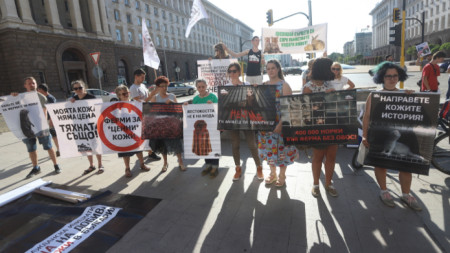 Природозащитници и граждани предприемат периодично протести срещу фермите за ценни кожи.