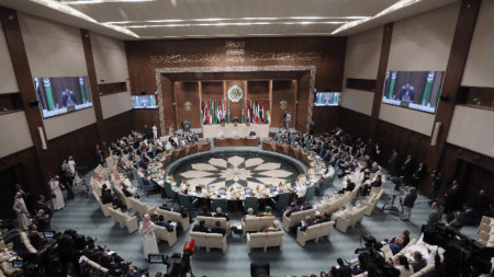 На извънредната среща на външните министри на Арабската лига в Кайро, Египет, 7 май 2023 г.