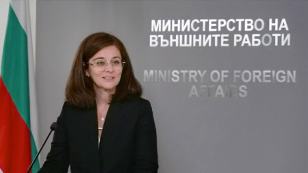 Teodora Guenchovska, ministra de Asuntos Exteriores de Bulgaria