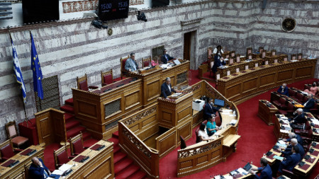 Заседание на парламента в Гърция