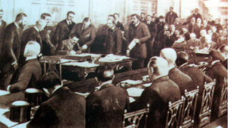 Signing the Treaty of Neuilly-sur-Seine, 27 November 1919