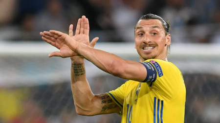 Златан игра за последно за Швеция на Евро 2016.