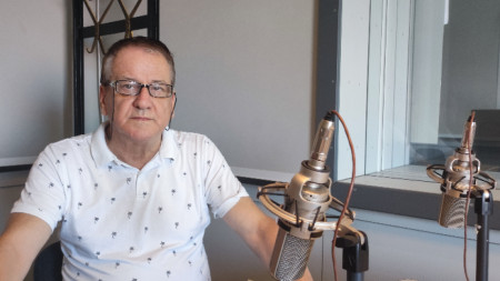 Боян Ангелов в студиото на Радио България
