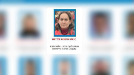 Турция бе поставила Хатидже Рукен Кълъч във втората категория най-търсени лица от 5 групи.