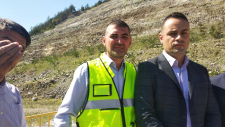 Заместник-министърът на регионалното развитие Захари Христов и председателят на УС на АПИ Иво Иванов инспектираха строежа на АМ 
