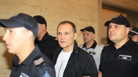 Бизнесменът Васил Божков на път към съдебната зала - 5 септември 2023 г.