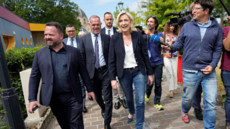 Лидерката на френската крайнодясна партия 
