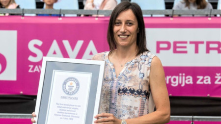 Тенисистката Катарина Среботниквлезе в Книгата на рекордите на Гинес за