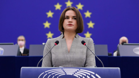Изказване на Светлана Тихановска пред Европейския парламент