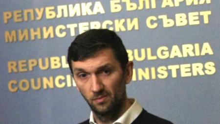 Даниел Стрезов от от „Тръст Синя България“ след срещата в Министерски съвет на Бойко Борисов с привържениците на Левски на 24 януари.