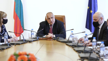 Бойко Борисов на извънредното заседание на Министерски съвет