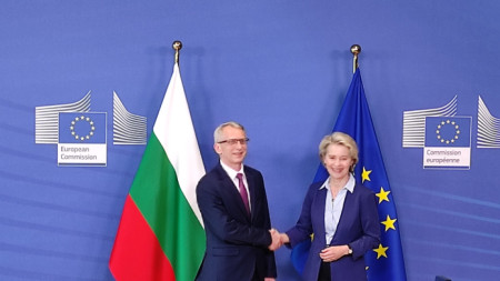 Министър-председателят на България Николай Денков и председателката на ЕК Урсула фон дер Лайен