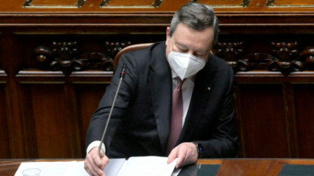 Марио Драги представя плана за възстановяване пред парламента на Италия