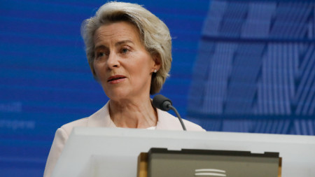 Председателката на Европейската комисия Урсула фон дер Лайен, която днес