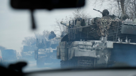 Придвижване на руски военни части в Украйна