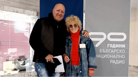 Емил Янев и актрисата Латинка Петрова