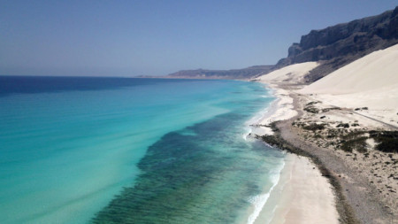 The waters of Socotra island. 