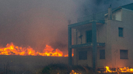 Пожар в село Сескло, Волос, източната част на централна Гърция, 26 юли 2023 г.