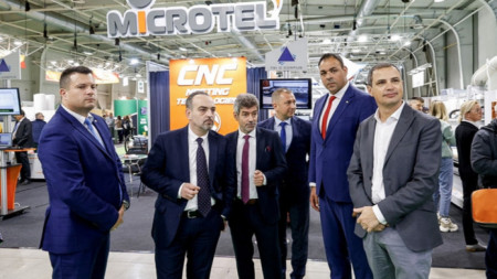 Deputy Minister of Agriculture Miroslav Marinov (left) at the opening of the 20th edition of the exhibition