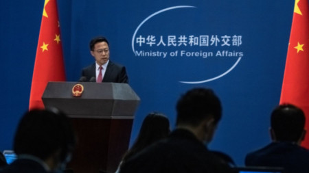 Говорителят на китайското външно министерство Чао Лицзян заяви в сряда