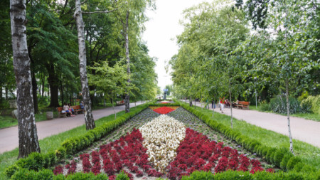 Градската градина в Шумен