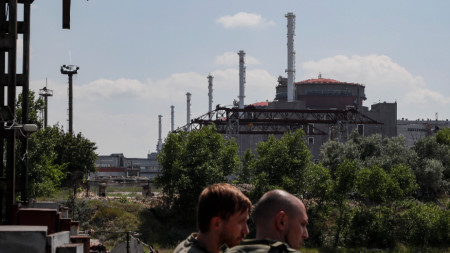 Общ изглед на Запорожката атомна електроцентрала в Енергодар, архив.