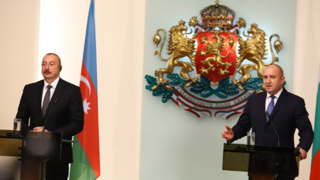  Ilham Aliyev und Rumen Radew