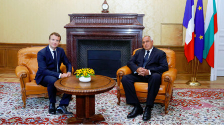 Presidenti Macron (majtas) dhe Bojko Borisov