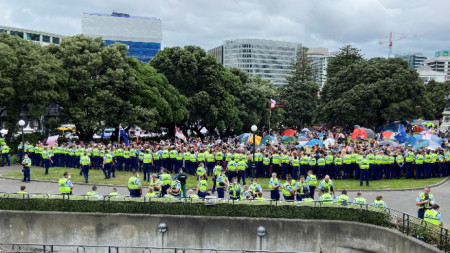 Протестът пред новозеландския парламент