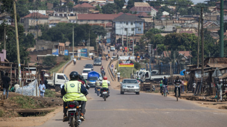 Изглед от столицата на Уганда Кампала.