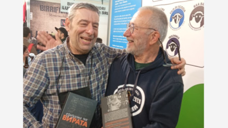 С Лоренцо Дабове - книгата в Римини