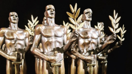 The Askeer theatre award statuettes