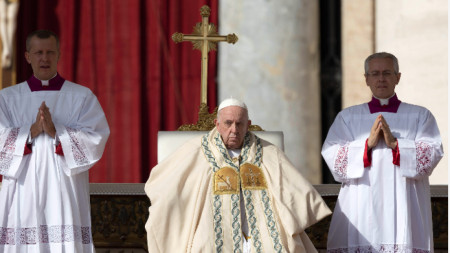 Папа Франциск на площад Свети Петър във Ватикана, 9 октомври 2022 г.
