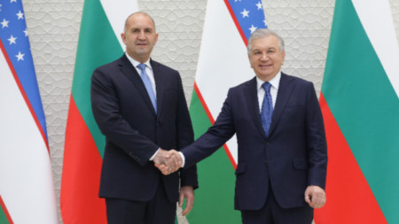 Rumen Radev and Shavkat Mirziyoyev