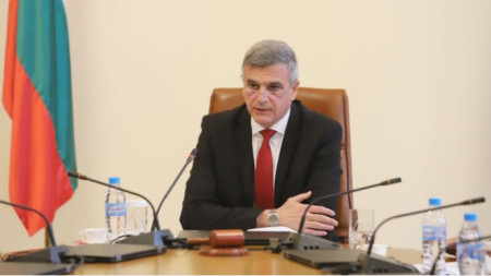 Caretaker Prime Minister Stefan Yanev
