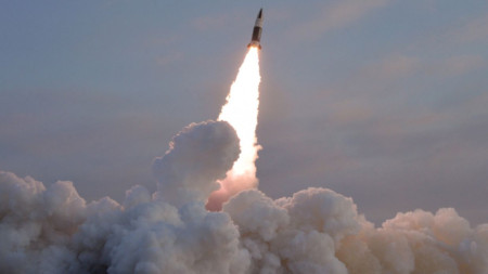 Изпитание на ракета от Северна Корея на 17 януари.