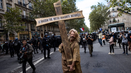 Протестът в Париж, 7 август 2021 г.