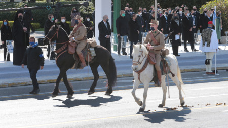 В Атина по случай празника се проведе военен парад. 