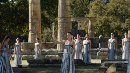 Репетиция за церемонията по запалване на олимпийския огън, 24 ноември 2025 г.