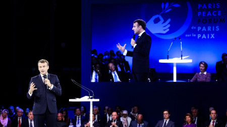Изказване на Еманюел Маркон на Парижкия мирен форум