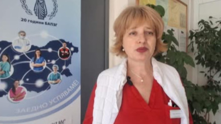 На снимката: Цветка Бойчева, председател на Регионалната колегия на Асоциацията на професионалистите по здравни грижи