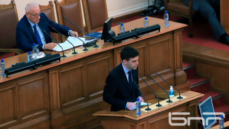 Никола Минчев говори, след като бе избран за председател на Народното събрание