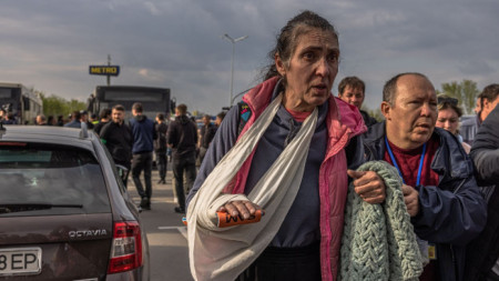 Ранена жена в Запорожие след пристигане с автобус с евакуирани цивилни от 
