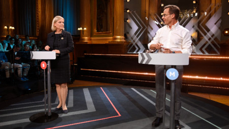 Дебат между основните съперници - Магдалена Андершон и Улф Кристершон, 10 септември 2022 г.