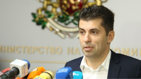 Economy Minister in the caretaker cabinet Kiril Petkov