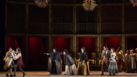 Сцена на операта „Дон Жуан“ от  В. А. Моцарт на Метрополитън опера