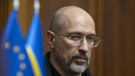 Украинският министър на отбраната Денис Шмигал в парламента в Киев, Украйна, архив, юли 2025 г.