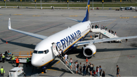 Ryanair е претърпял годишна нетна загуба от 815 милиона евро